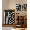 Geometrik Siyah-Beyaz Çizgiler 3lü Poster