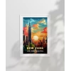 Gün Batımında New York Poster