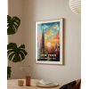Gün Batımında New York Poster
