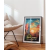 Gün Batımında New York Poster