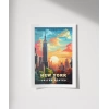 Gün Batımında New York Poster