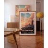 Gün Batımında Şehir Silüeti Poster