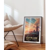 Gün Batımında Şehir Silüeti Poster