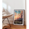 Gün Batımında Şehir Silüeti Poster