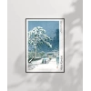 Hasui Kawase Ikegamideki Honmonji Tapınağı Poster