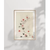 Hokusai Asma Üzerinde Küçük Kırmızı Çiçekler Poster