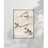 Hokusai Dallara Tünemiş Üç Kuş Poster