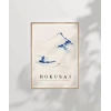 Hokusai Fuji Dağı Önünde Teknede Bir Kişi Poster