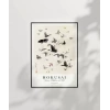 Hokusai Hokusainin Kelebekleri ve Güveleri Poster