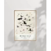 Hokusai Hokusainin Kelebekleri ve Güveleri Poster