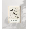 Hokusai Hokusainin Kelebekleri ve Güveleri Poster