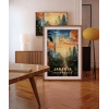 Jakarta Gün Batımı Şehir Manzarası Poster