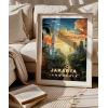 Jakarta Gün Batımı Şehir Manzarası Poster