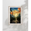 Jakarta Gün Batımı Şehir Manzarası Poster