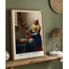 Johannes Vermeer Süt Boşaltan Kadın Poster