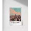 Johannesburg Güney Afrika Seyahat Poster