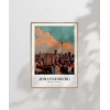 Johannesburg Güney Afrika Seyahat Poster