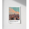 Johannesburg Güney Afrika Seyahat Poster