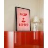 Kahve Aşkı Dekorasyonu Poster