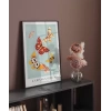 Kamisaka Sekka Japon Kelebekler Poster