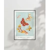 Kamisaka Sekka Japon Kelebekler Poster