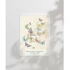 Kamisaka Sekka Vintage Japon Kelebekler Poster