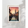 Kanallar Üzerinde Gün Batımı Poster