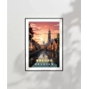 Kanallar Üzerinde Gün Batımı Poster