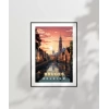 Kanallar Üzerinde Gün Batımı Poster