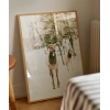 Karda Yürüyen Geyikler Poster
