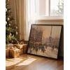 Karla Kaplı Şehir Sokakları Poster