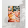 Kedinin Gün Batımı Keyfi Poster