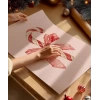 Kırmızı Kurdeleli Şeker Çubuğu Poster