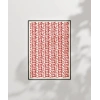 Kırmızı Love Yazılı Tekrarlı Desen Poster