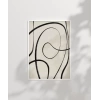 Kıvrımlı Formlarla Grafik Desenli Poster