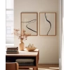 Kıvrımlı Hatlar Modern 2li Poster