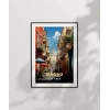 Kopenhag Şehir Manzarası ve Refleksiyon Poster