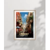 Kopenhag Şehir Manzarası ve Refleksiyon Poster
