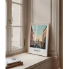 Krakow Tarihi Sokakları ve Silüeti Posteri