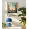 Krakow Tarihi Sokakları ve Silüeti Posteri