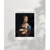 Leonardo Da Vinci Kakımlı Kadın Poster