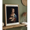 Leonardo Da Vinci Kakımlı Kadın Poster