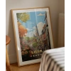 Lille Sokakları ve Bisiklet Manzarası Poster