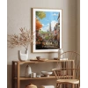 Lille Sokakları ve Bisiklet Manzarası Poster