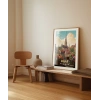 Lille Tarihi ve Çiçek Bahçesi Sanat Poster