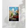 Lizbon Tramvayı ve Şehir Manzarası Poster