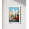 Lizbon Tramvayı ve Şehir Manzarası Poster