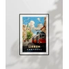 Lizbon Tramvayı ve Şehir Manzarası Poster