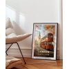 London İkonik Çift Katlı Otobüs Poster