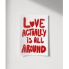 Love Actually Tipografi Poster